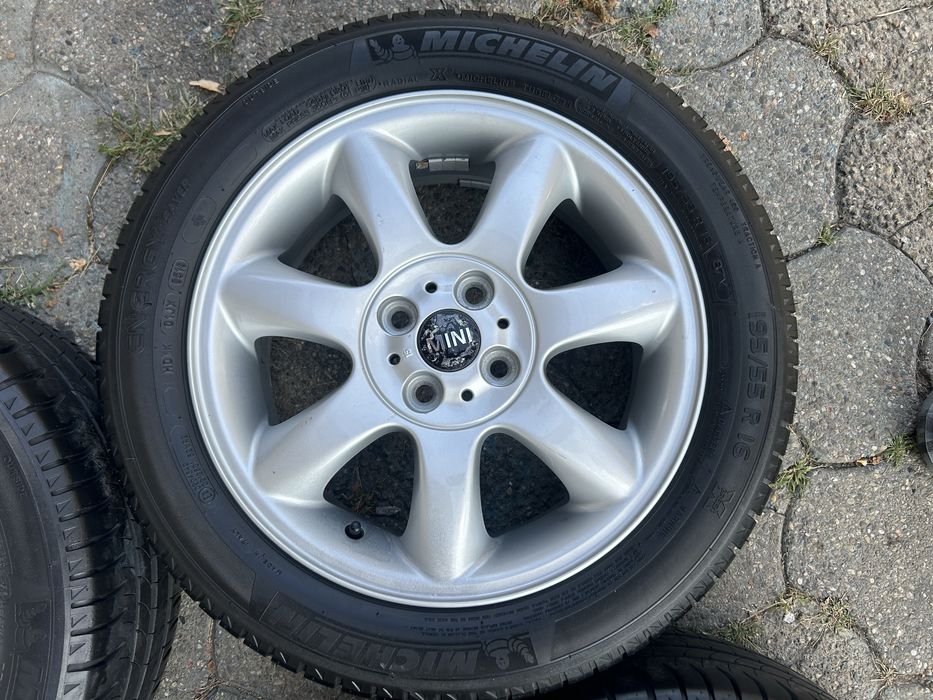 Jante aliaj 4x100mm, anvelope vara 195/55 R16, Mini Cooper One, Cabrio, Clubman, Opel Mazda Kia Hyundai Suzuki Toyota Honda