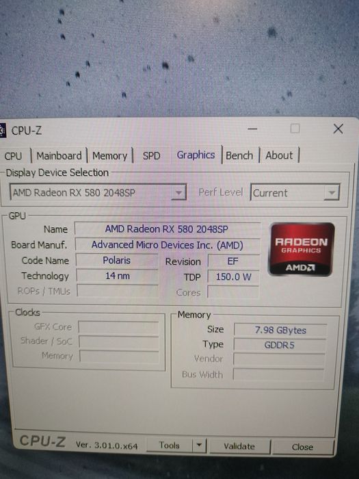 Placă video XFX AMD Radeon RX 580 8GB 2048SP – 256-bit