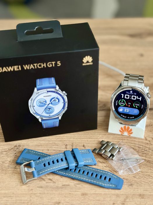 Huawei Watch GT 5 – Отличен като нов! Комплект с 2 каишки