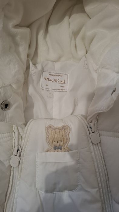 Бебешки зимен космонавт в бял цвят Mayoral