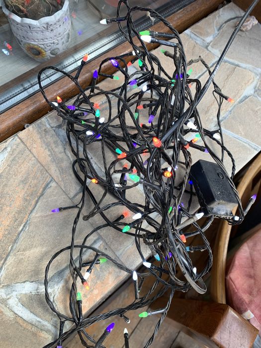 Лампички за украса дълги около 10 метра - 4 броя