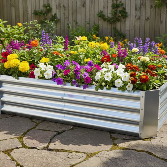 Леха за зеленчуци и цветя метална - поцинкована