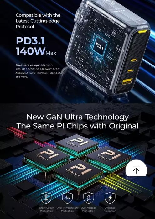 140W   PD 3.1  AOHi  Magcube   fast charge Triple Smart Charge