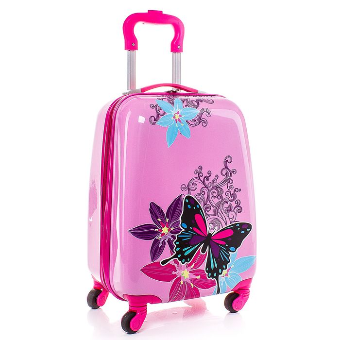 Детски куфар за ръчен багаж 46x30x21 см | Лек ABS, 4 колела 360°