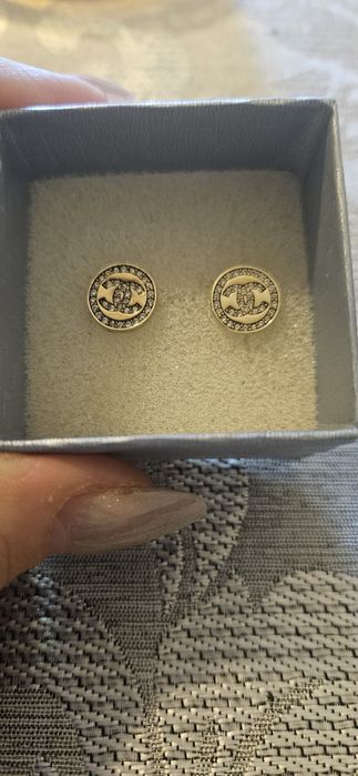 Cercei argint placat cu aur