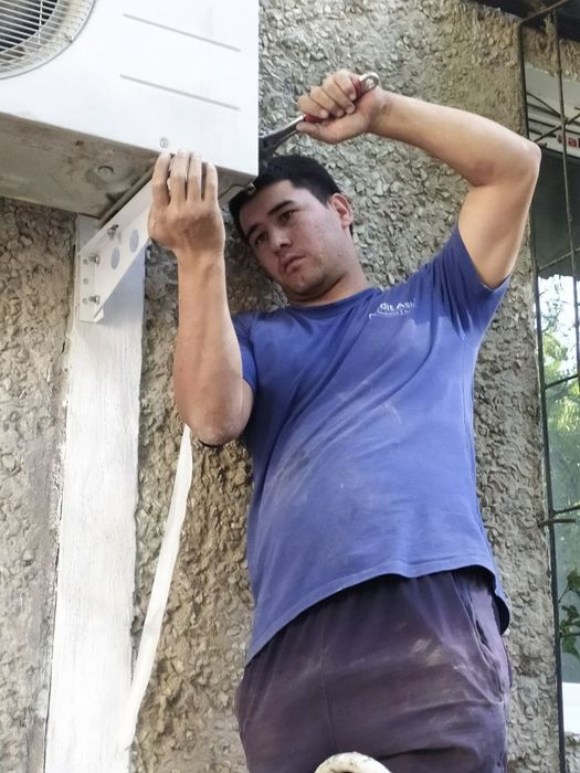 Кондиционер ремонт установка. kandisaner remont ustanovka