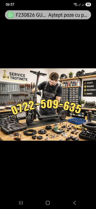 Service trotinete electrice – reparații baterii, display-uri, controlere