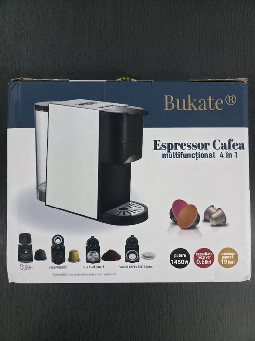 Espressor Cafea 4 in 1 BUKATE nou cu factura si garantie