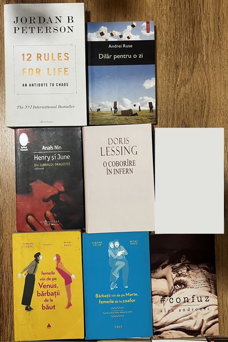 Vand carti diverse (beletristica, dezvoltare personala, etc.)