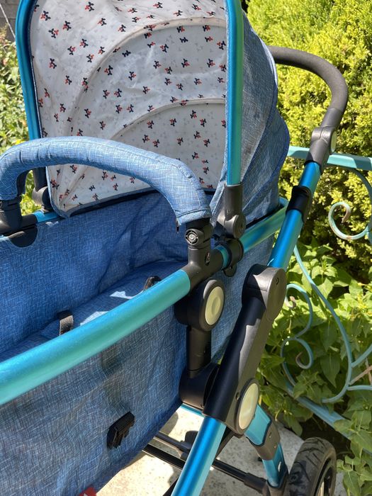 Синяя Детская Коляска