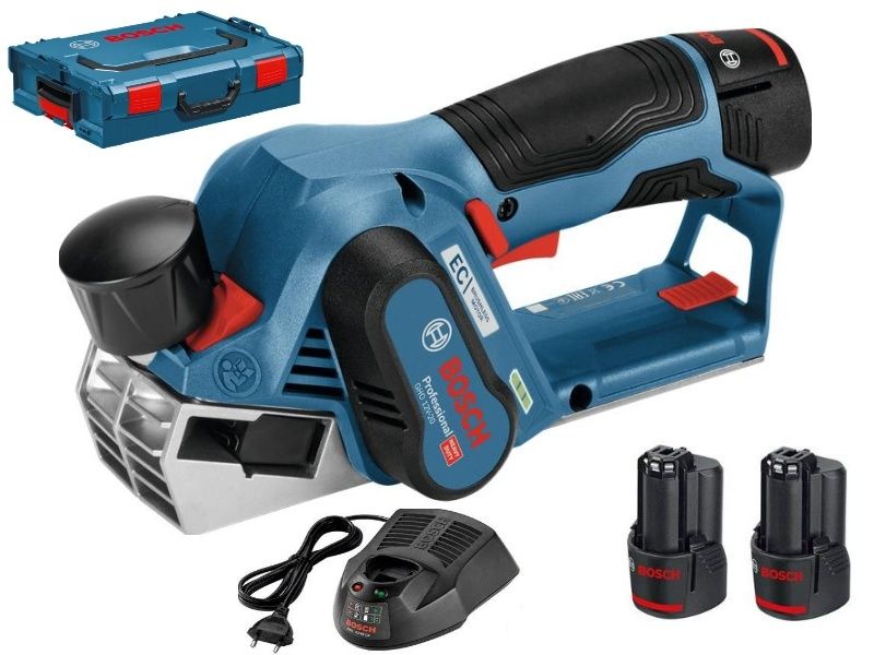 Аккумуляторный рубанок Bosch GHO 12V-20 pto + 2х3,0 AH.