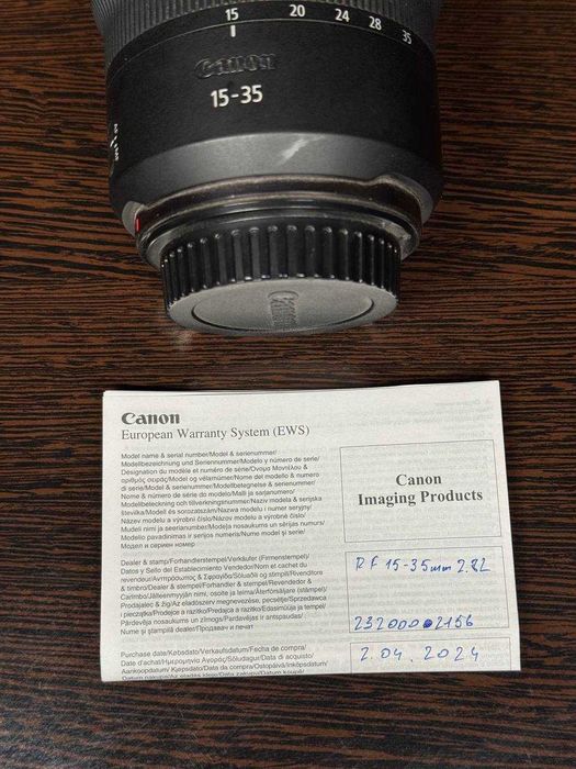 CANON RF 15-35 mm f2.8