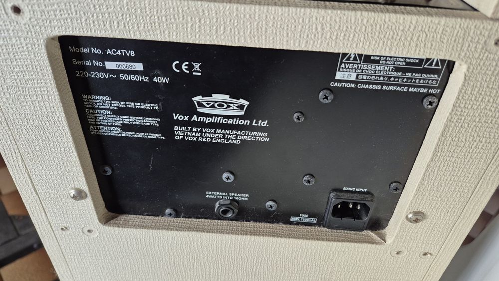 Усилвател за електрическа китара Vox AC4TV /Amplifier / Guitar Amp