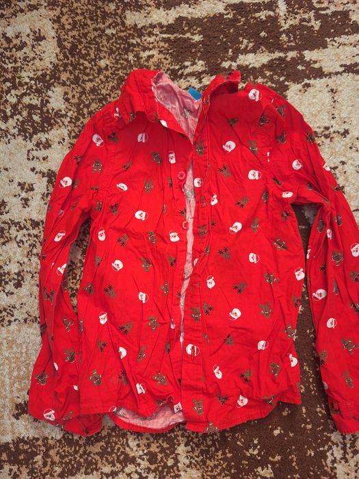 Сет Детски блузи 128, ризи ръкавици като нови