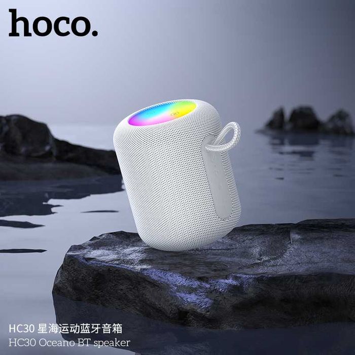 Hoco HC31 Oceano портативная колонка с цветной LED-подсветкой (IPX4)