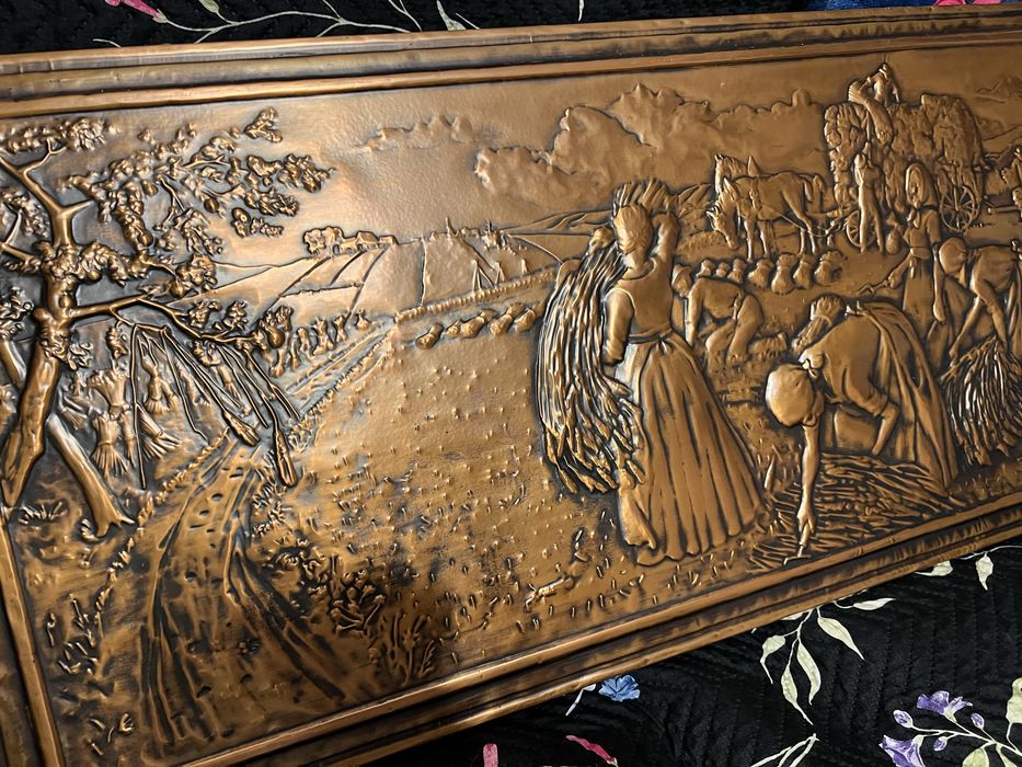 Tablou vintage foita de cupru Hartmann-Relief