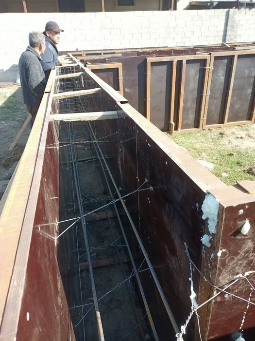 заливка фундамента