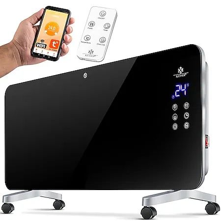 Încălzitor electric 2000W wifi sticla