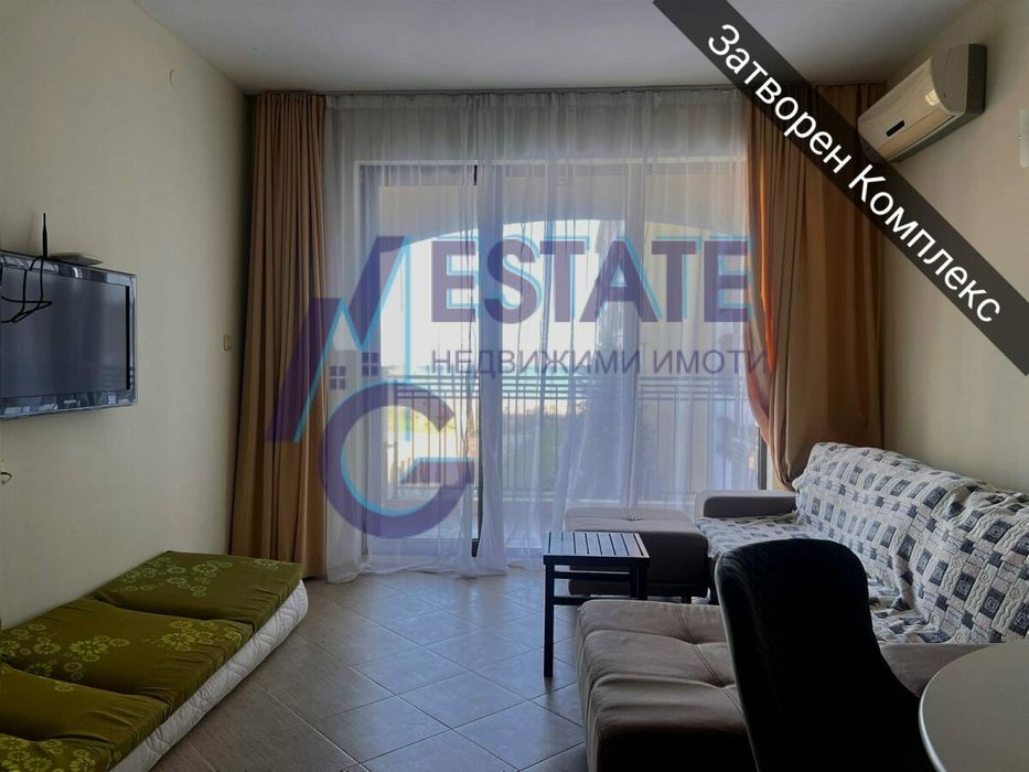 Двустаен апартамент на първа линия море в Царево. ФРОНТАЛНА ГЛЕДКА