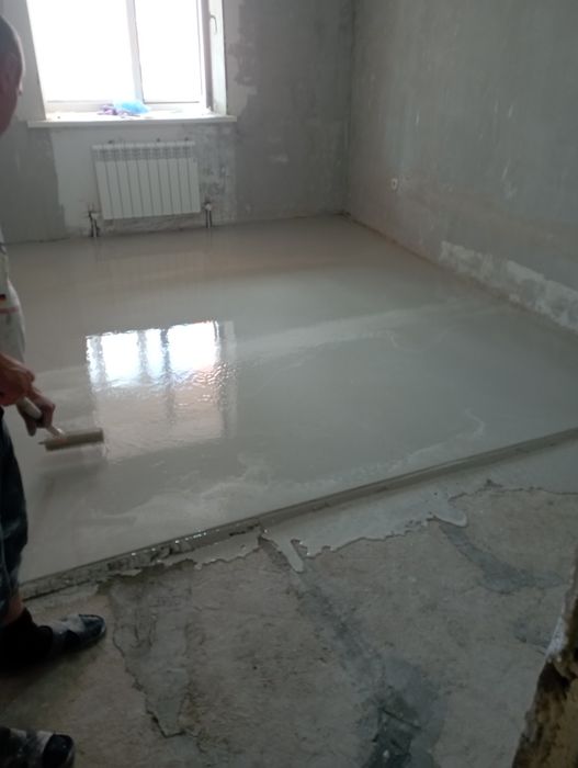 Наливной пол. Стяжка пола.