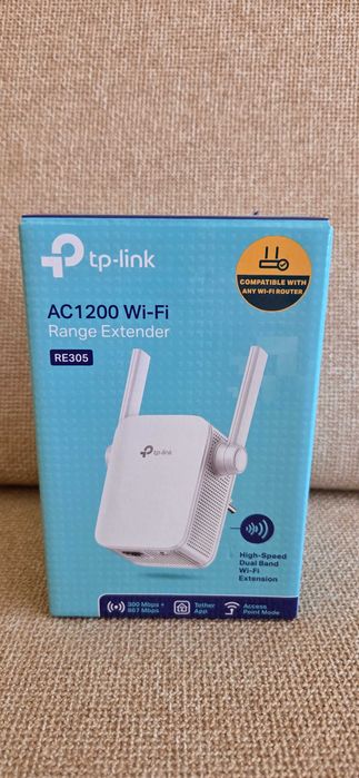 Продавам екстендер /удължител на обхват/ марка TP LINK 1200.