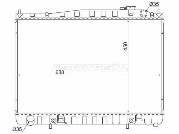 Радиатор Nissan Cedric