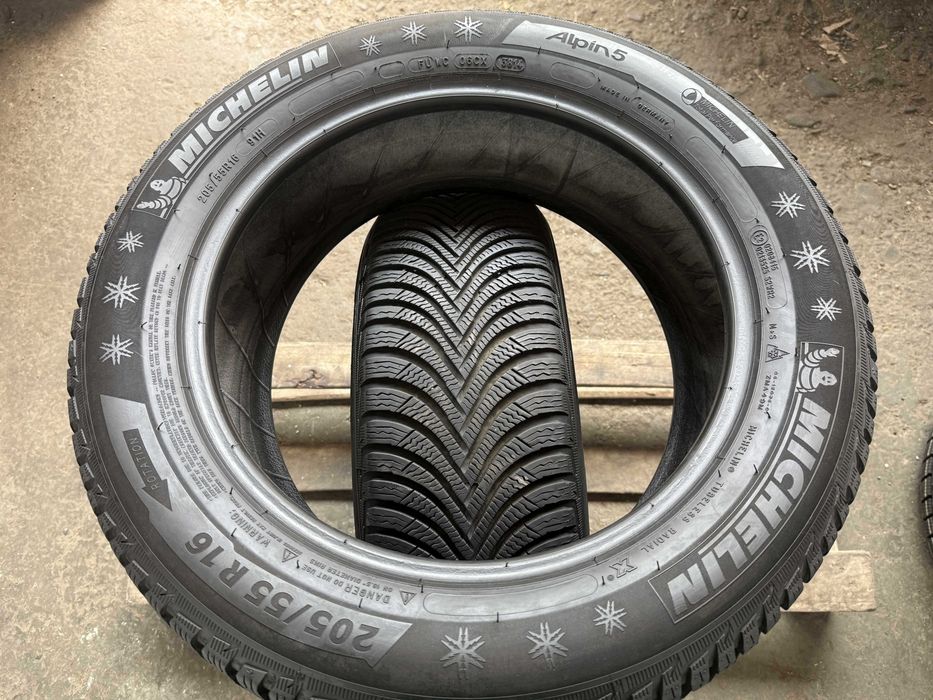# 2x Anvelope Iarna 205/55 r16 M+S - Michelin Alpin 5