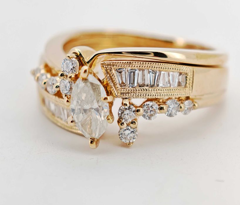 Inel aur 14k cu diamante 1.21ct