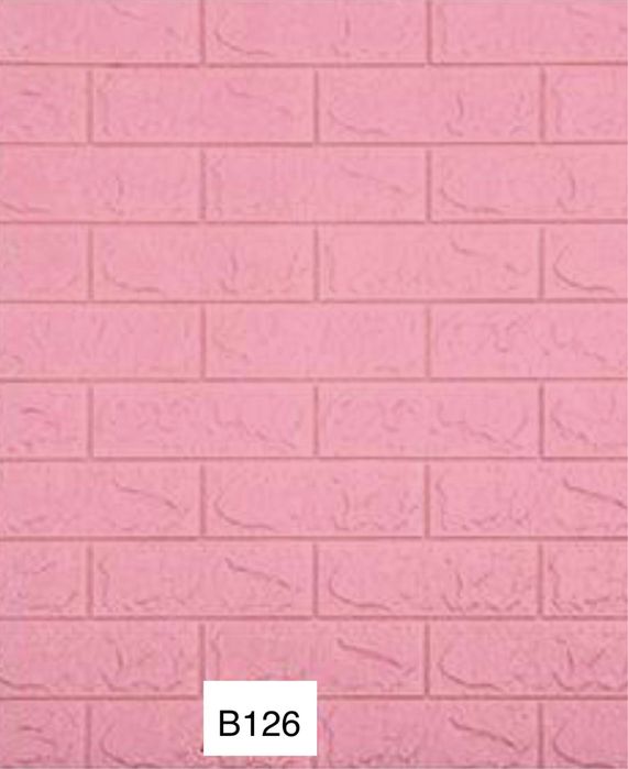 3д тапет тухли  в Розово евтини самозалепващи тапети 3 D пана