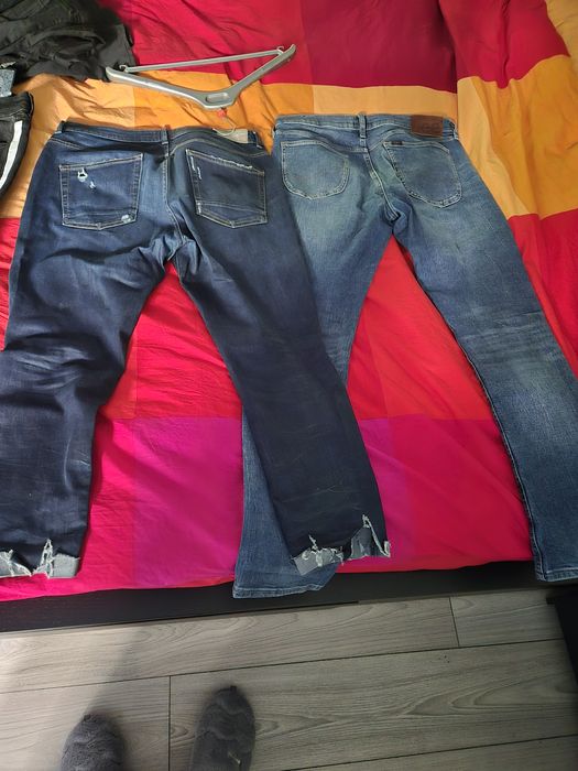 Blugi și pantaloni Guess, Lee, Zara etc. barbați, diverse modele și br