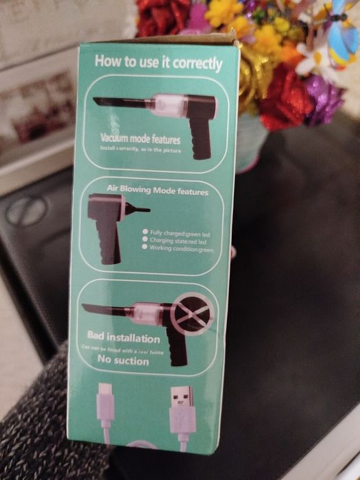 Mini aspirator portabil 3in 1