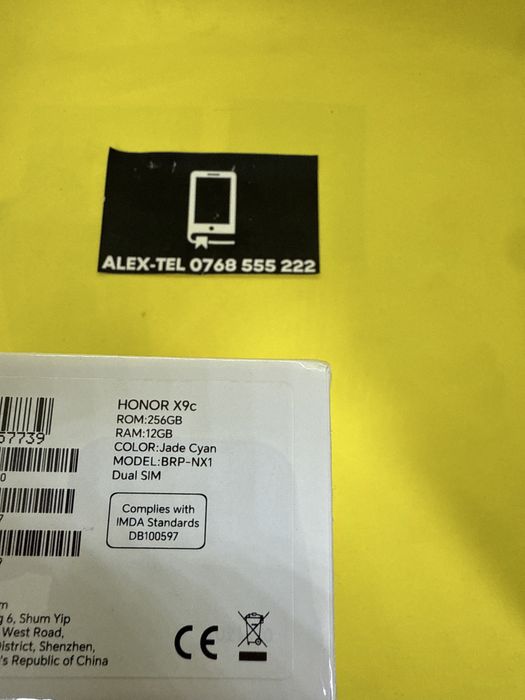 Honor X9c 256GB 12GB-Ram 5G Dual Sim Jade Cyan Sigilat Nou