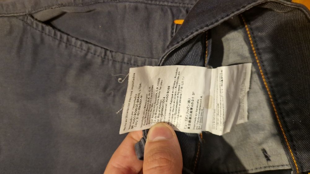 Pantaloni Hugo Boss 29/32 bleumarin