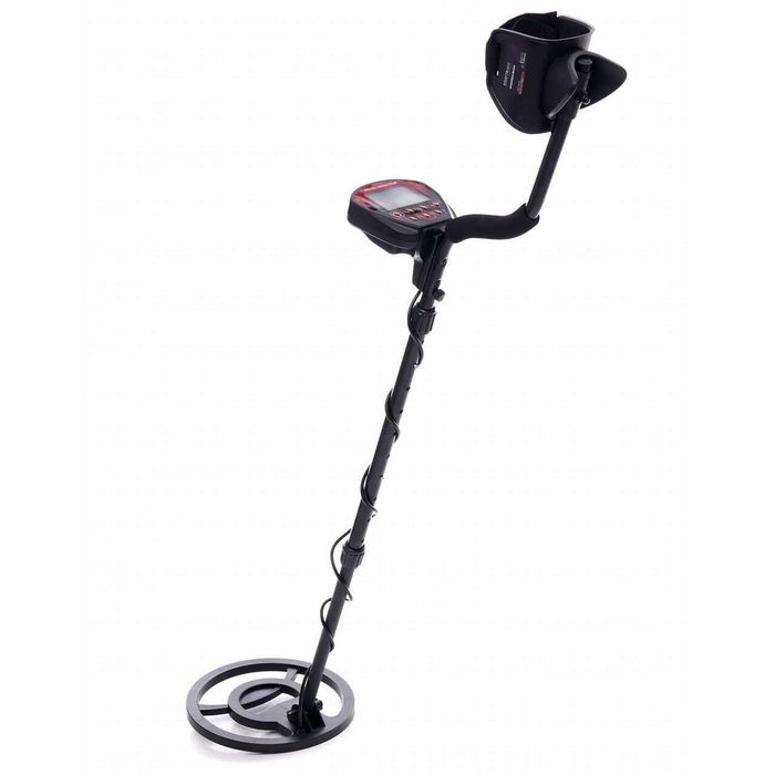 Detector de metale, afișaj LCD, functii DISC și NOTCH, 2 baterii 9V,