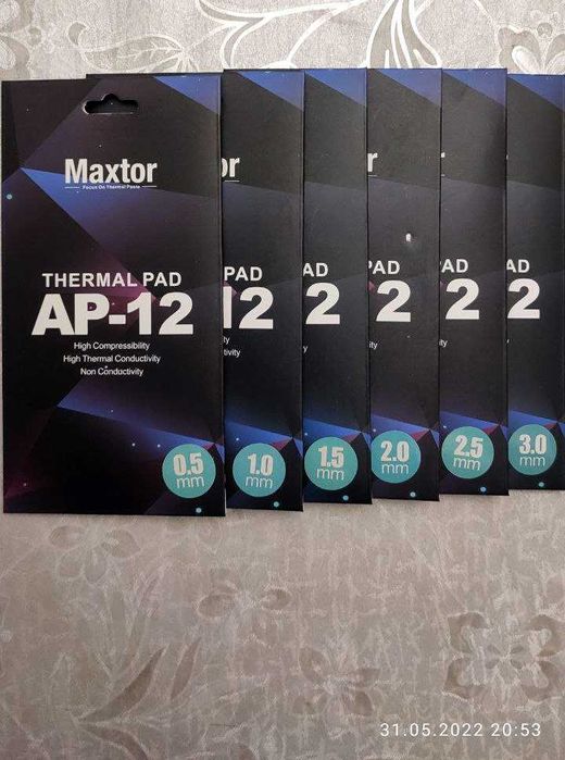 Термопрокладки  Maxtor AP-12 (14.8 w/mk)