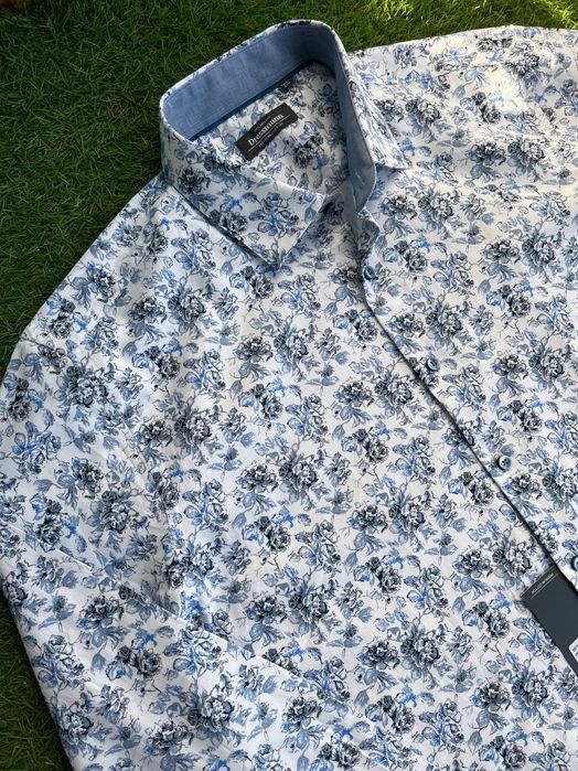 Мъжка риза : Dressman Shirt Cotton Premium Flower XXL