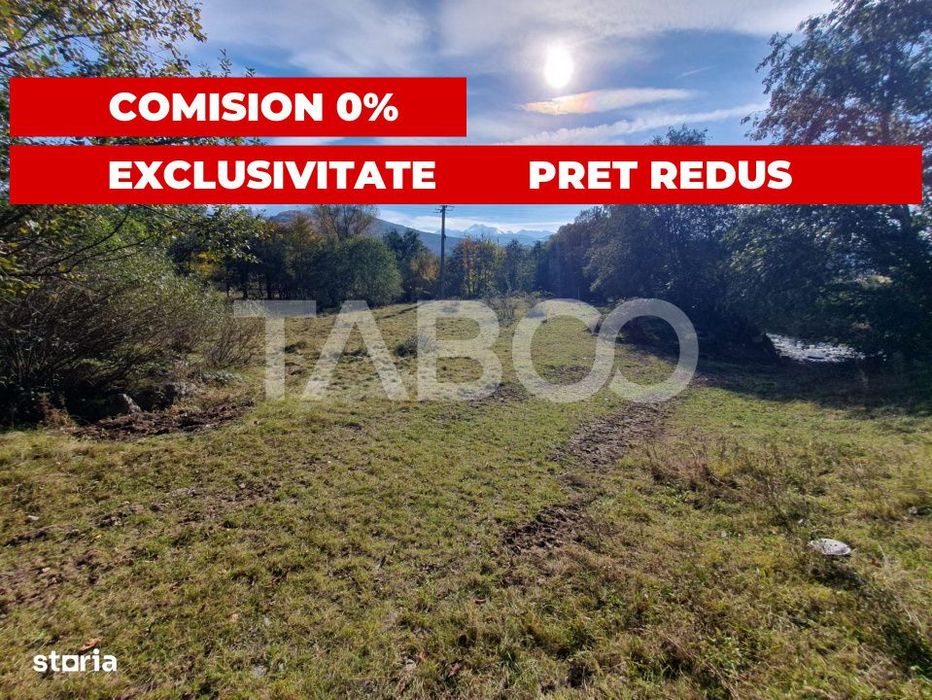 Teren intravilan zona Sambata de Sus 1596 mp de vanzare EXCLUSIVITATE