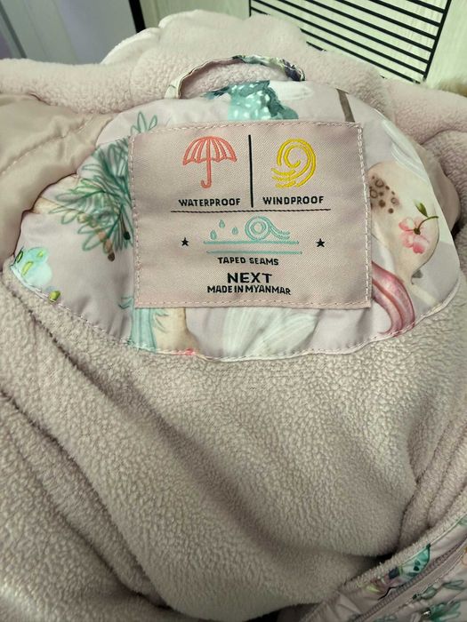 Зимен непромокаем космонавт с пухакава качулка, Next