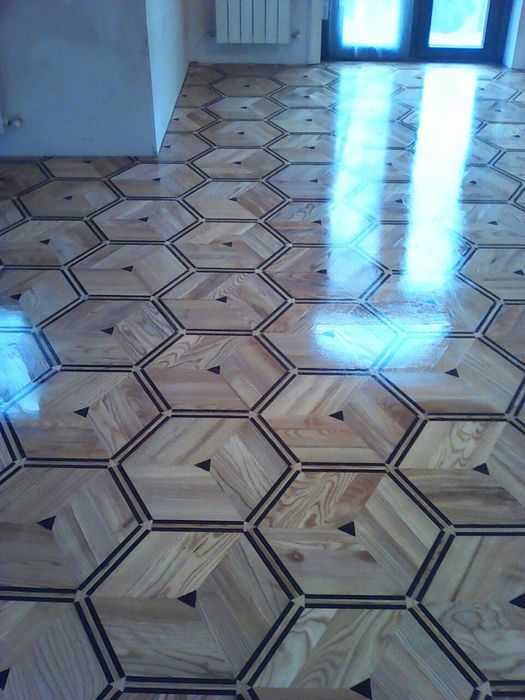 Реставрация, шлифовка и укладка паркета