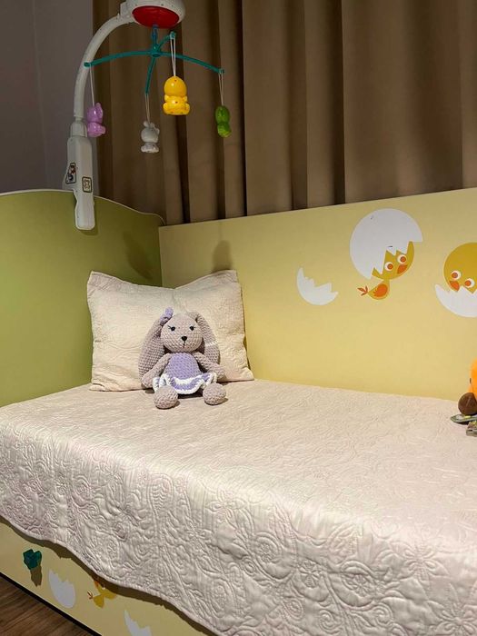 Бебешко легло с матрак+ подарък музикална играчка