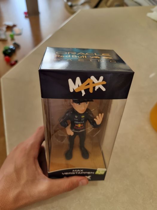 Red bull Max Verstappen 4 time world champion figure F1