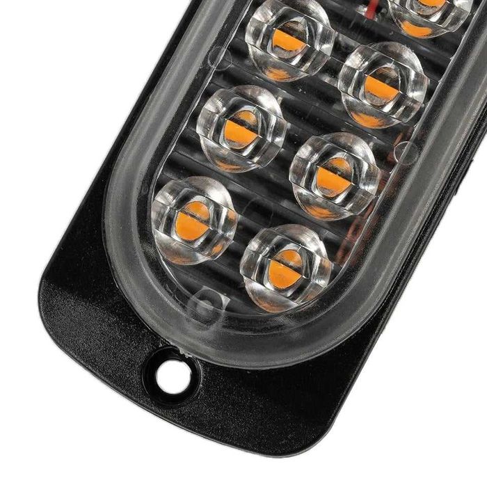 Lampa avertizare stroboscop semnalizare LED 4 - 6 sau 12 LED 12-24V