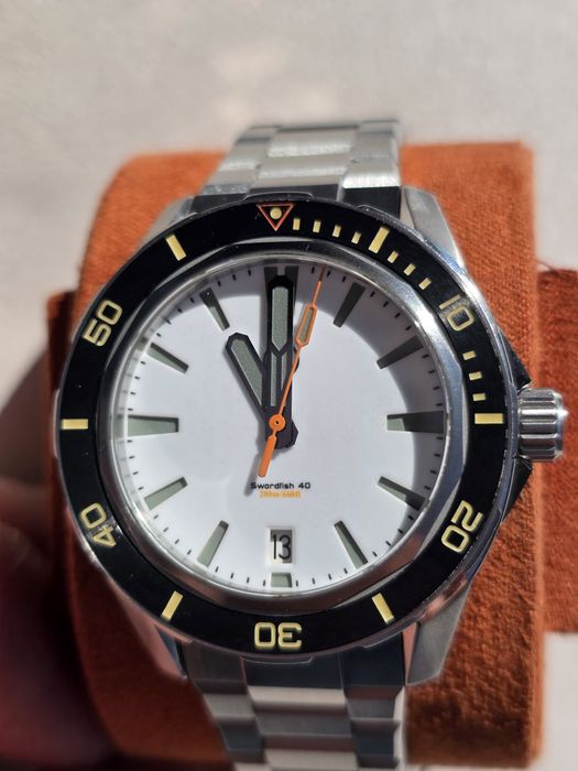 Zelos Swordfish 40mm SS Frost Full Lume
