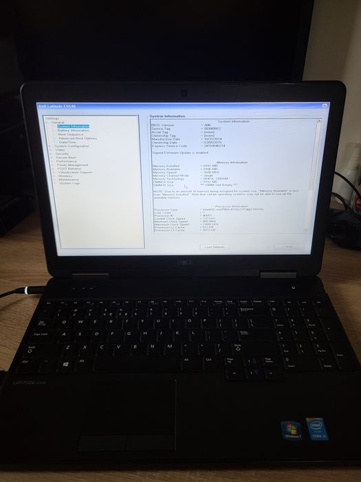 Laptop Dell Latitude E5540 pentru piese