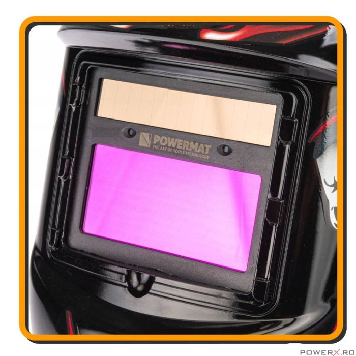 Masca profesionala automata pentru sudura, camp vizual 92 x 42 mm,