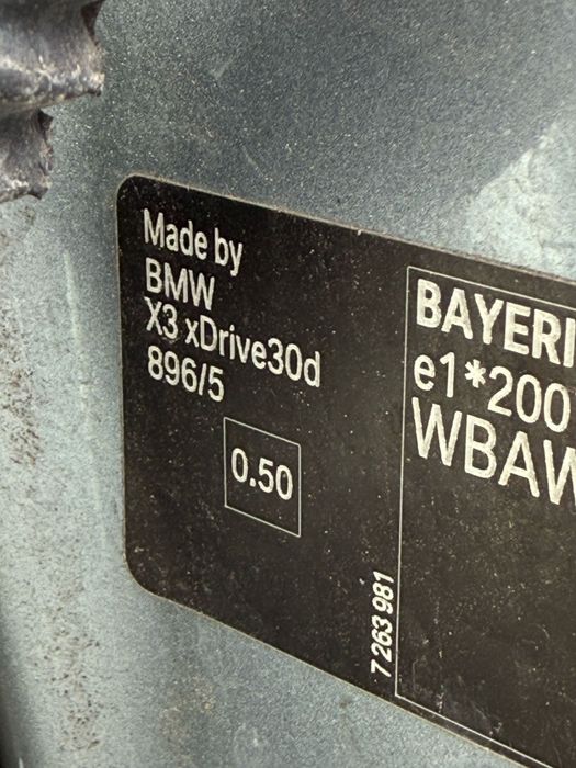Dezmembrez bmw X3 F25 3.0d