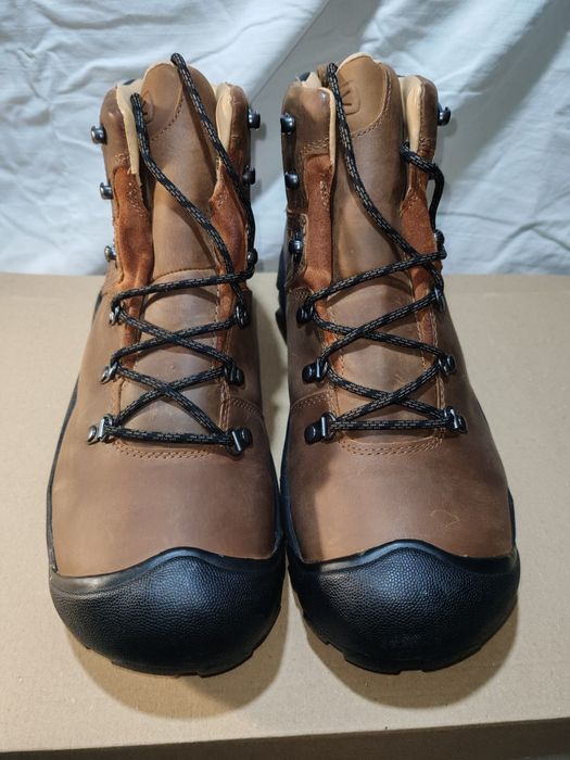 Удобни и практични мъжки боти от естествена кожа KEEN №46