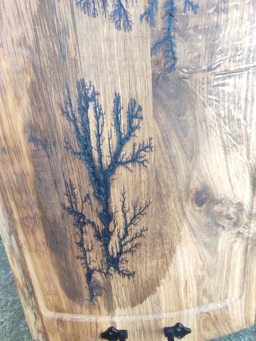 Platou rustic pirogravat de mari dimensiuni