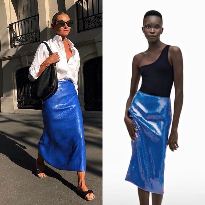 Fusta paiete Zara limited edition