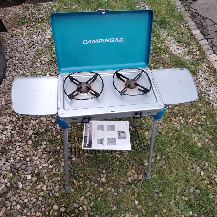 Aragaz campingaz cu grill și dulap depozitare